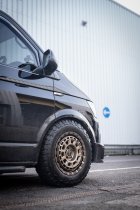 NEW 17 INCH TARGA TG9-HD HEAVY DUTY ALLOY WHEELS IN MATT BRONZE WITH MATT BLACK LIP 1100KG 5x120