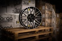 NEW 22 INCH TARGA TG7 ALLOY WHEELS IN MATT BLACK MACHINED FACE 9.5" ALL ROUND 5x130