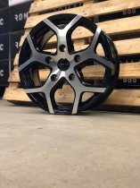 NEW 16 INCH ROMAC COBRA ALLOY WHEELS IN GLOSS BLACK WITH POLISHED FACE 950KG FORD TRANSIT CUSTOM 5x160