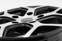 NEW 16 INCH ROMAC COBRA ALLOY WHEELS IN GLOSS BLACK WITH POLISHED FACE 950KG CITROEN DISPATCH PEUGEOT EXPERT TOYOTA PROACE VAUXHALL VIVARO C 5x108