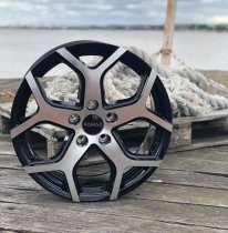 NEW 16 INCH ROMAC COBRA ALLOY WHEELS IN GLOSS BLACK WITH POLISHED FACE 950KG CITROEN DISPATCH PEUGEOT EXPERT TOYOTA PROACE VAUXHALL VIVARO C 5x108
