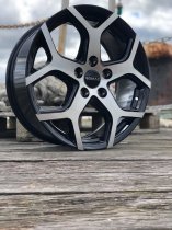 NEW 18 INCH ROMAC COBRA ALLOY WHEELS IN GLOSS BLACK WITH POLISHED FACE 950KG FORD TRANSIT CUSTOM 5x160