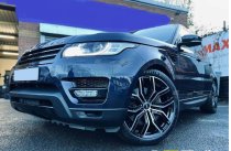 NEW 22 INCH ROMAC CATALINA ALLOY WHEELS IN GLOSS BLACK POLISHED FACE 9.5" ALL ROUND 5x112