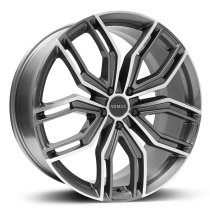 NEW 22 INCH ROMAC CATALINA ALLOY WHEELS IN GUNMETAL GREY WITH POLISHED FACE 9.5″ 5x120