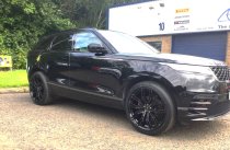 NEW 22 INCH ROMAC CATALINA ALLOY WHEELS IN GLOSS BLACK 9.5" ALL ROUND 5x108