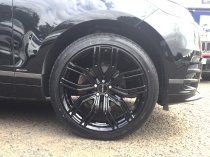 NEW 22 INCH ROMAC CATALINA ALLOY WHEELS IN GLOSS BLACK 9.5" ALL ROUND 5x108