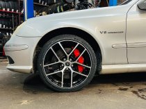 NEW 17 INCH ROMAC DIABLO ALLOY WHEELS IN GLOSS BLACK WITH POLISHED FACE 5x108