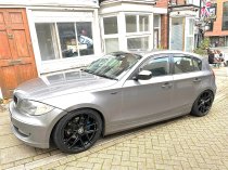 NEW 17 INCH ROMAC DIABLO ALLOY WHEELS IN GLOSS BLACK 5x112