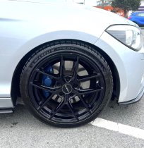 NEW 17 INCH ROMAC DIABLO ALLOY WHEELS IN GLOSS BLACK 5x112