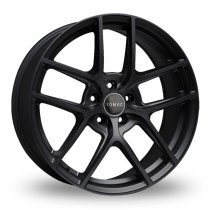 NEW 17 INCH ROMAC DIABLO ALLOY WHEELS IN SATIN BLACK 5x112