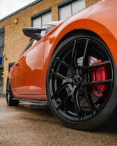 NEW 18 INCH ROMAC DIABLO ALLOY WHEELS IN GLOSS BLACK WITH WIDER REAR OPTION 5x120