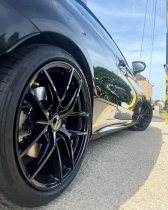NEW 18 INCH ROMAC DIABLO ALLOY WHEELS IN GLOSS BLACK WITH WIDER REAR OPTION 5x120