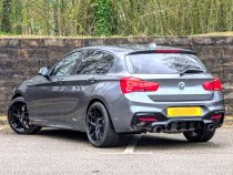 NEW 18 INCH ROMAC DIABLO ALLOY WHEELS IN GLOSS BLACK WITH WIDER REAR OPTION 5x120