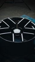 NEW 19 INCH ROMAC DIABLO ALLOY WHEELS IN GLOSS BLACK WITH WIDER REAR OPTION 5x112
