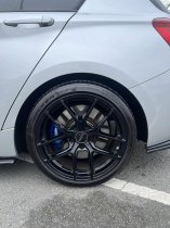 NEW 19 INCH ROMAC DIABLO ALLOY WHEELS IN GLOSS BLACK WITH WIDER REAR OPTION 5x112