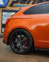 NEW 19 INCH ROMAC DIABLO ALLOY WHEELS IN GLOSS BLACK WITH WIDER REAR OPTION 5x120