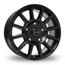 NEW 16 INCH ROMAC STEALTH ALLOY WHEELS IN SATIN BLACK 1250KG MERCEDES VITO 5x112