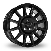 NEW 16 INCH ROMAC STEALTH ALLOY WHEELS IN GLOSS BLACK 1250KG VW TRANSPORTER T5 T6 CRAFTER 5x120