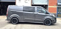 NEW 18 INCH ROMAC STEALTH ALLOY WHEELS IN SATIN BLACK 1250KG CITROEN DISPATCH PEUGEOT EXPERT TOYOTA PROACE VAUXHALL VIVARO C 5x108