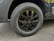 NEW 18 INCH ROMAC TORQUE ALLOY WHEELS IN SATIN BLACK 1250KG CITROEN DISPATCH PEUGEOT EXPERT TOYOTA PROACE VAUXHALL VIVARO C 5x108