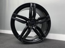 NEW 17 INCH ROMAC VENOM ALLOY WHEELS IN GLOSS BLACK 5x112