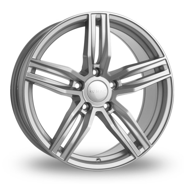 NEW 17 INCH ROMAC VENOM ALLOY WHEELS IN SILVER 5x112