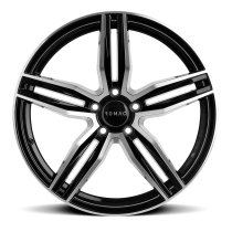 NEW 17 INCH ROMAC VENOM ALLOY WHEELS IN GLOSS BLACK WITH POLISHED FACE 5x120