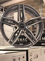 NEW 17 INCH ROMAC VENOM ALLOY WHEELS IN GLOSS GREY WITH POLISHED FACE 5x120