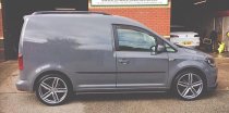NEW 18 INCH ROMAC VENOM ALLOY WHEELS IN GLOSS GREY WITH POLISHED FACE 5x100