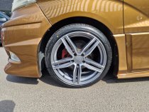 NEW 18 INCH ROMAC VENOM ALLOY WHEELS IN GLOSS GREY WITH POLISHED FACE 5x100