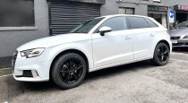 NEW 18 INCH ROMAC VENOM ALLOY WHEELS IN GLOSS BLACK 5x108