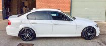 NEW 18 INCH ROMAC VENOM ALLOY WHEELS IN GLOSS BLACK WITH POLISHED FACE AND WIDER REAR OPTION 5x120