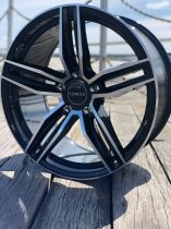 NEW 20 INCH ROMAC VENOM ALLOY WHEELS IN GLOSS BLACK WITH POLISHED FACE 1000KG LOAD 5x120