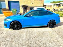 NEW 18 INCH ROMAC VORTEX FLOW FORMED ALLOY WHEELS IN GLOSS BLACK WITH WIDER REAR OPTION 5x112