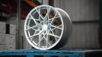 NEW 18 INCH ROMAC VORTEX FLOW FORMED ALLOY WHEELS IN SILVER WITH WIDER REAR OPTION 5x120