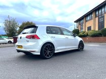 NEW 19 INCH ROMAC VORTEX FLOW FORMED ALLOY WHEELS IN GLOSS BLACK WITH POLISHED FACE 5x108