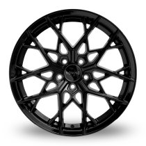 NEW 19 INCH ROMAC VORTEX FLOW FORMED ALLOY WHEELS IN GLOSS BLACK 5x108