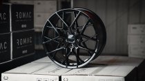 NEW 19 INCH ROMAC VORTEX FLOW FORMED ALLOY WHEELS IN GLOSS BLACK 5x108