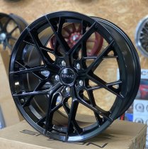 NEW 19 INCH ROMAC VORTEX FLOW FORMED ALLOY WHEELS IN GLOSS BLACK 5x108