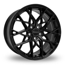 NEW 20 INCH ROMAC VORTEX FLOW FORMED ALLOY WHEELS IN GLOSS BLACK WITH DEEPER CONCAVE REAR OPTION 5x112