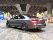 NEW 20 INCH ROMAC VORTEX FLOW FORMED ALLOY WHEELS IN GLOSS BLACK WITH POLISHED FACE AND DEEPER CONCAVE REAR OPTION 5x120