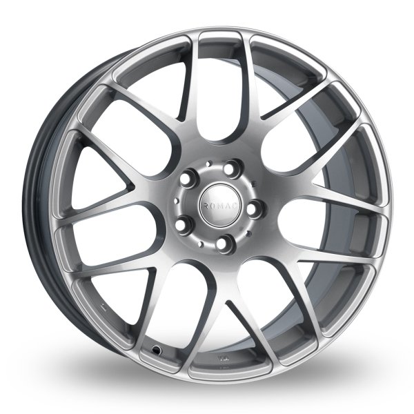 NEW 17 INCH ROMAC RADIUM ALLOY WHEELS IN SILVER 5x112