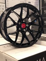 NEW 18 INCH ROMAC RADIUM ALLOY WHEELS IN GLOSS BLACK 5x100