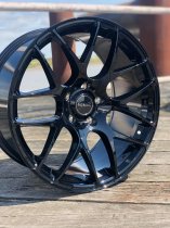 NEW 18 INCH ROMAC RADIUM ALLOY WHEELS IN GLOSS BLACK 5x100