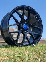 NEW 18 INCH ROMAC RADIUM ALLOY WHEELS IN GLOSS BLACK 5x108