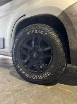 NEW 16 INCH FOX OPUS ALLOY WHEELS IN GLOSS BLACK LOAD RATED 1250KG VAUXHALL VIVARO B / NISSAN PRIMASTAR NV300 RENAULT TRAFIC 5x114.3