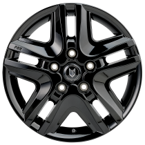 NEW 16 INCH FOX OPUS ALLOY WHEELS IN GLOSS BLACK LOAD RATED 1250KG VAUXHALL VIVARO B / NISSAN PRIMASTAR NV300 RENAULT TRAFIC 5x114.3
