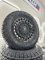 NEW 16 INCH FOX ADV ALLOY WHEELS IN SATIN BLACK 1500KG FORD TRANSIT CUSTOM 5x160