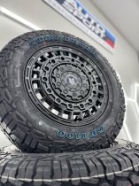 NEW 16 INCH FOX ADV ALLOY WHEELS IN SATIN BLACK 1500KG FORD TRANSIT CUSTOM 5x160