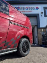 NEW 16 INCH FOX ADV ALLOY WHEELS IN SATIN BLACK 1500KG FORD TRANSIT CUSTOM 5x160
